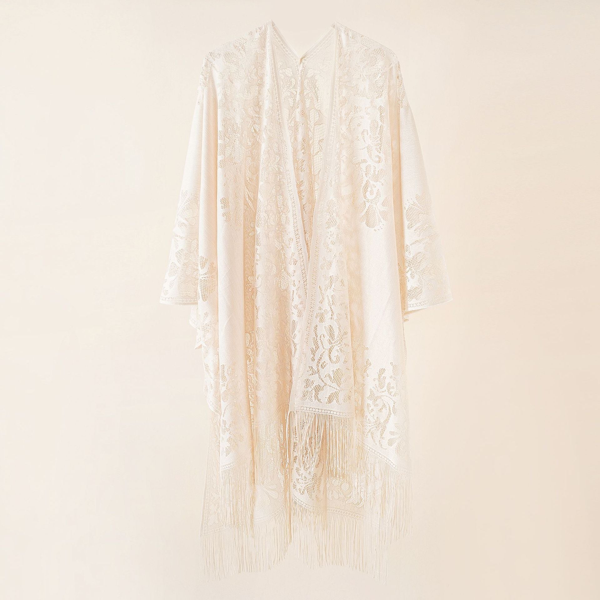 Lace Large Shawl Leaky Lace Cardigan Sun Protection Clothing Beach Cover Up Sun Protection Shawl Bella Mia